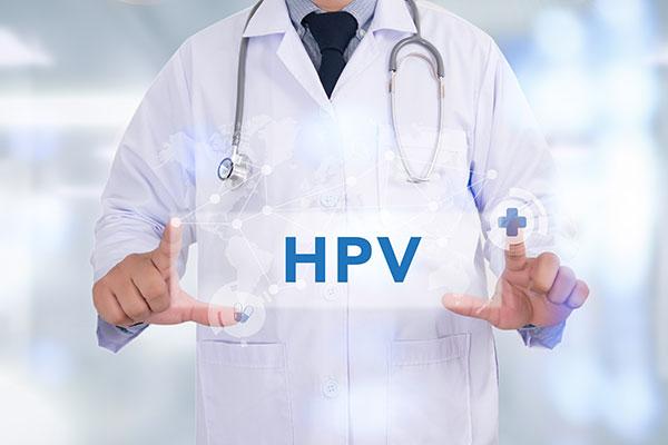 HPV Image - Doctor holding sign